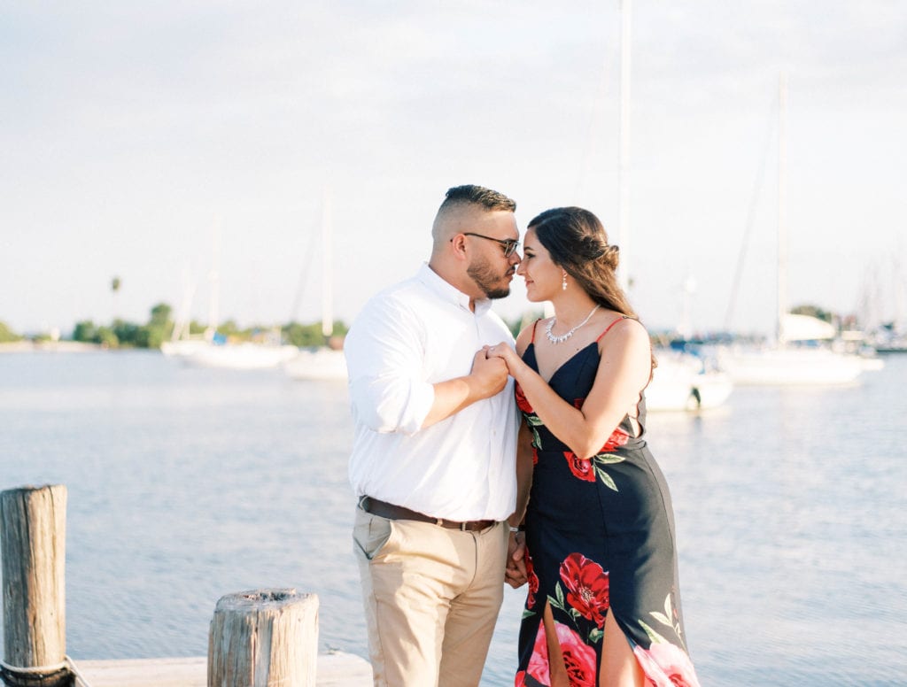 Davis Island Engagement Photos Beach photos in Tampa Florida Yacht