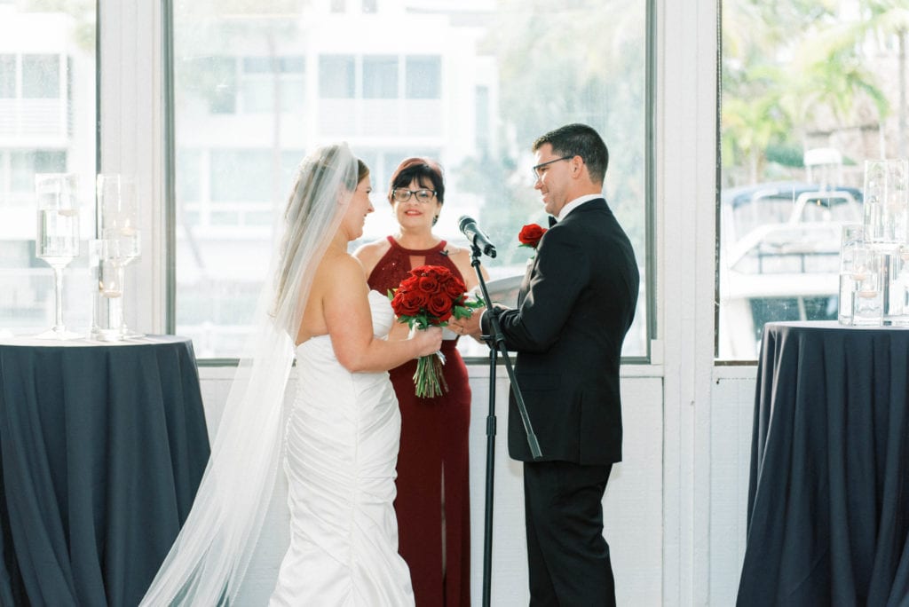 Hyatt Regency Boathouse Wedding Ceremony Indoors