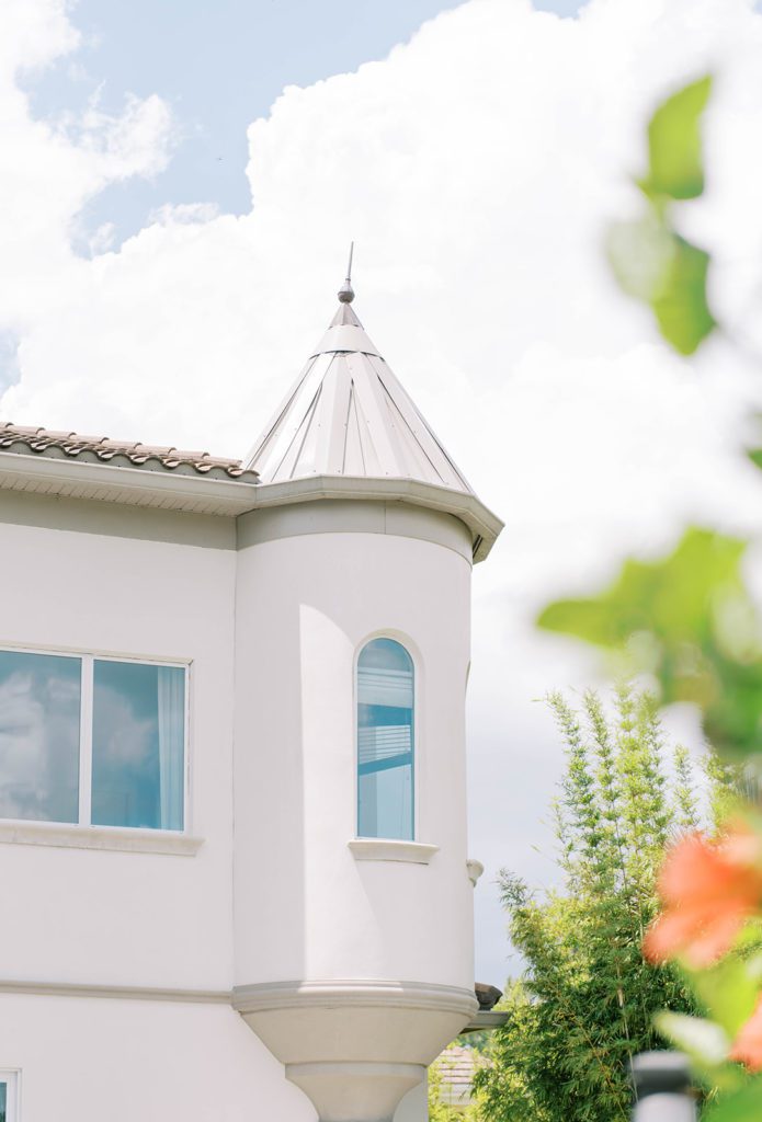 beautiful tower on an airbnb for a luxurious micro wedding venue in Florida