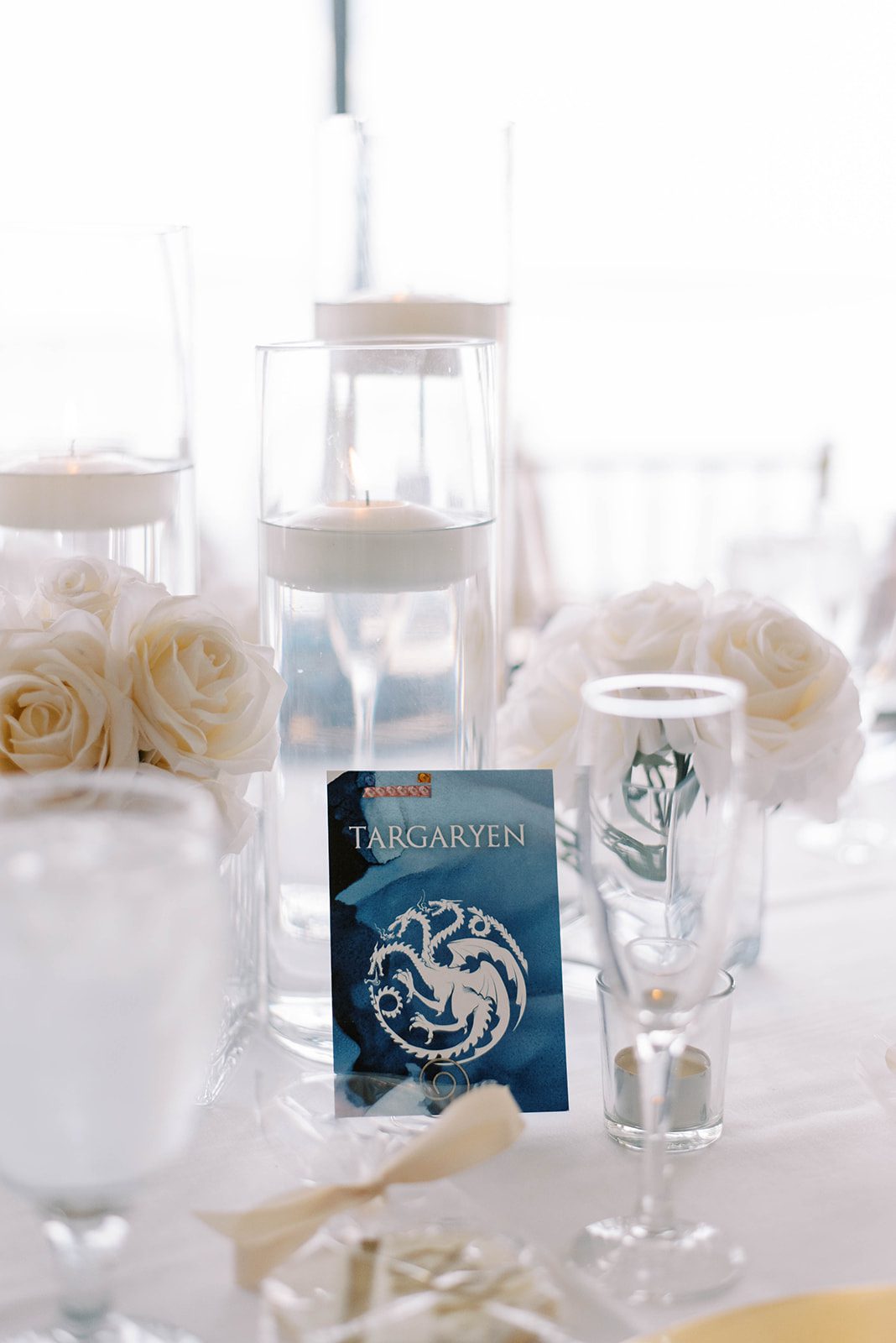 Game of Thrones wedding table setting