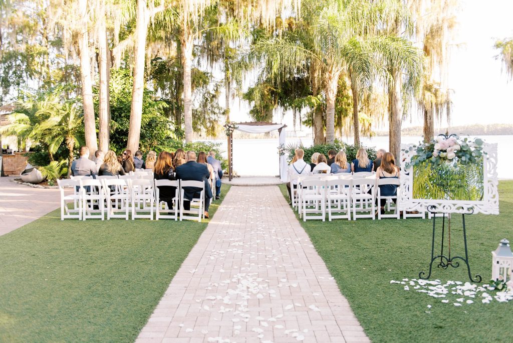 waterfront wedding ceremony at Paradise Cover