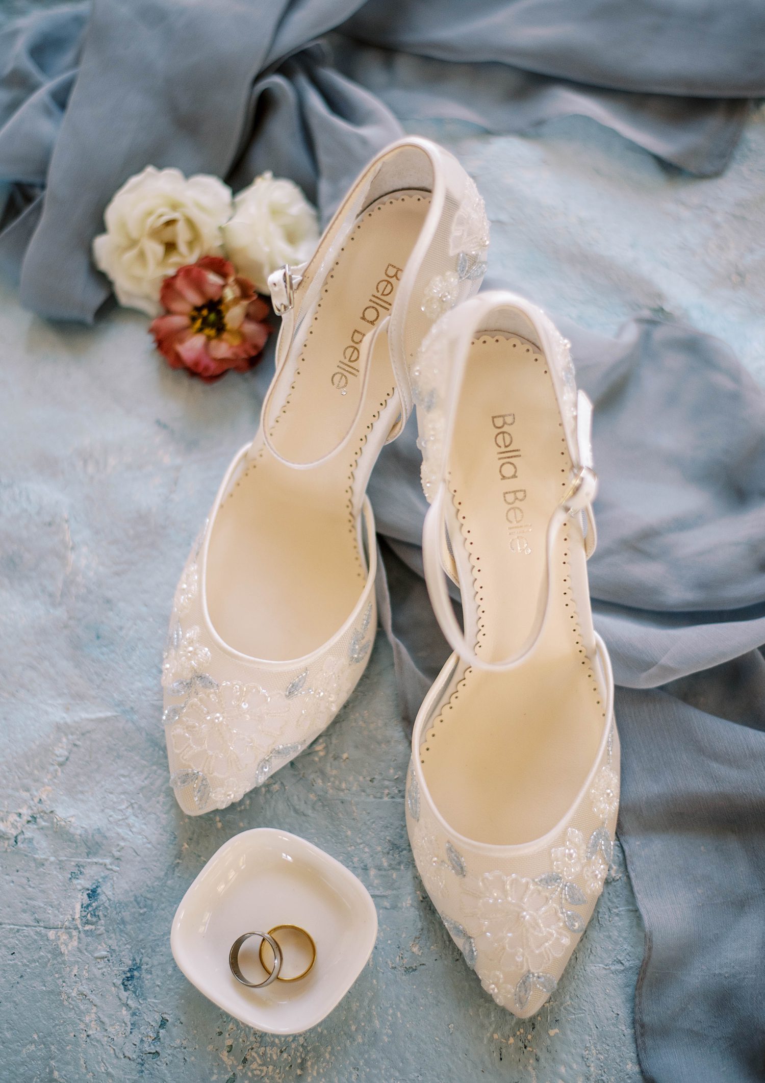 shoes for bride for styled shoot at BellaCosa Lakeside
