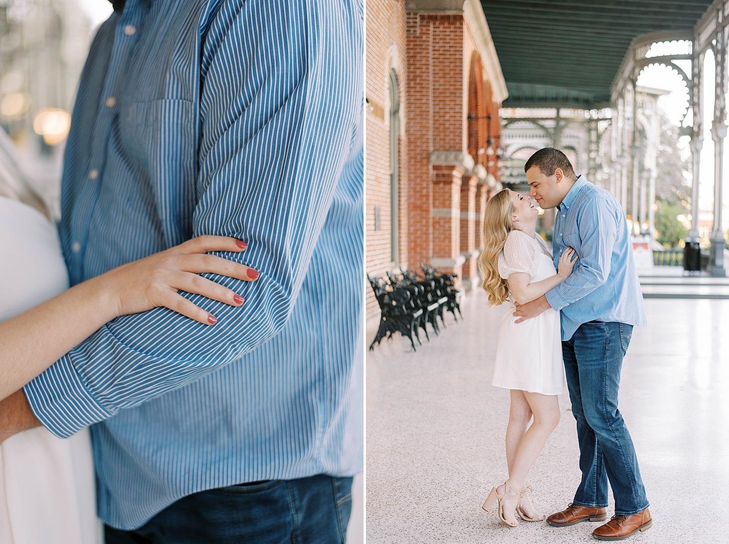 University of Tampa engagement session for FL couple