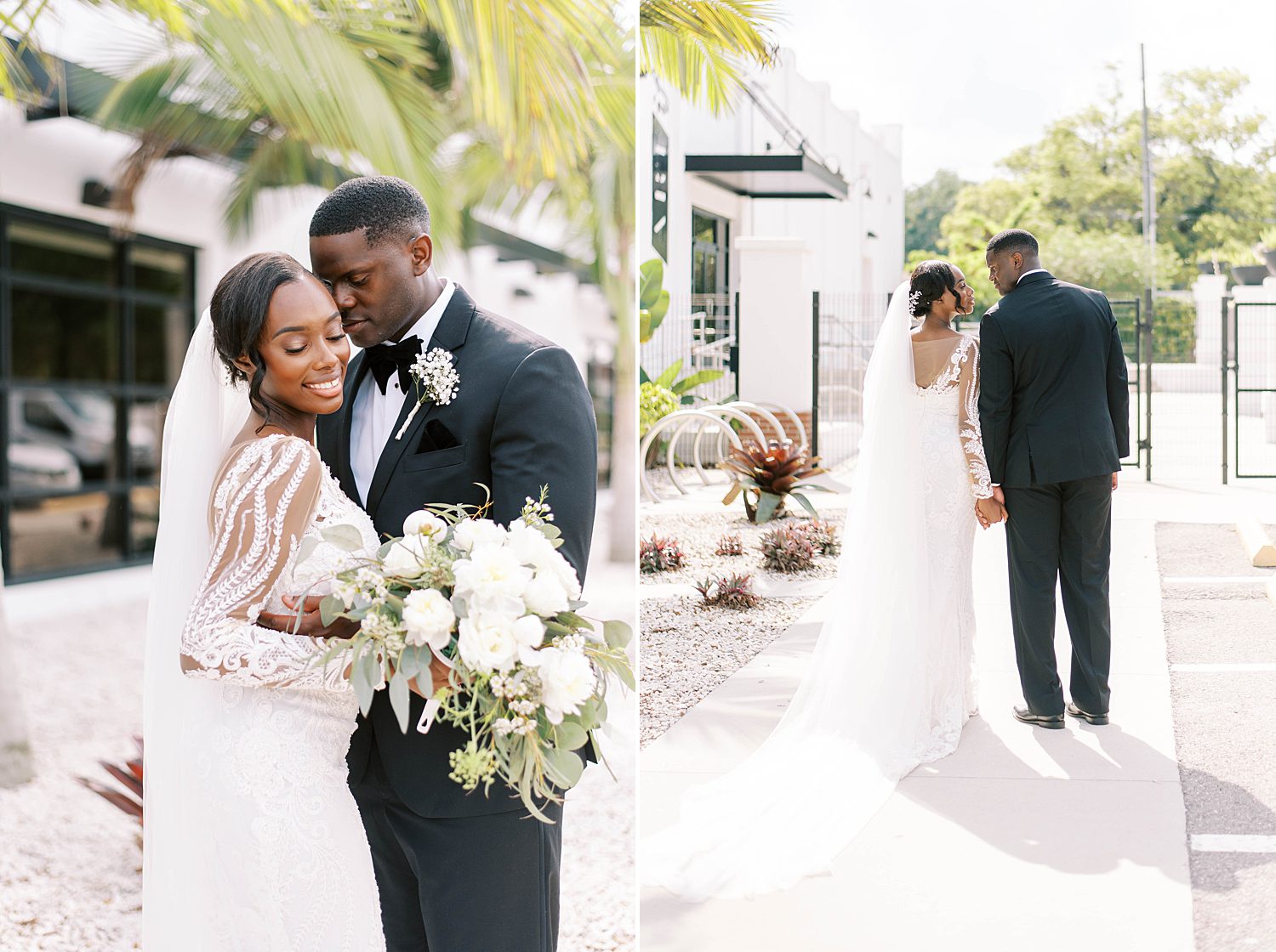 couple walks down road outside Haus 820