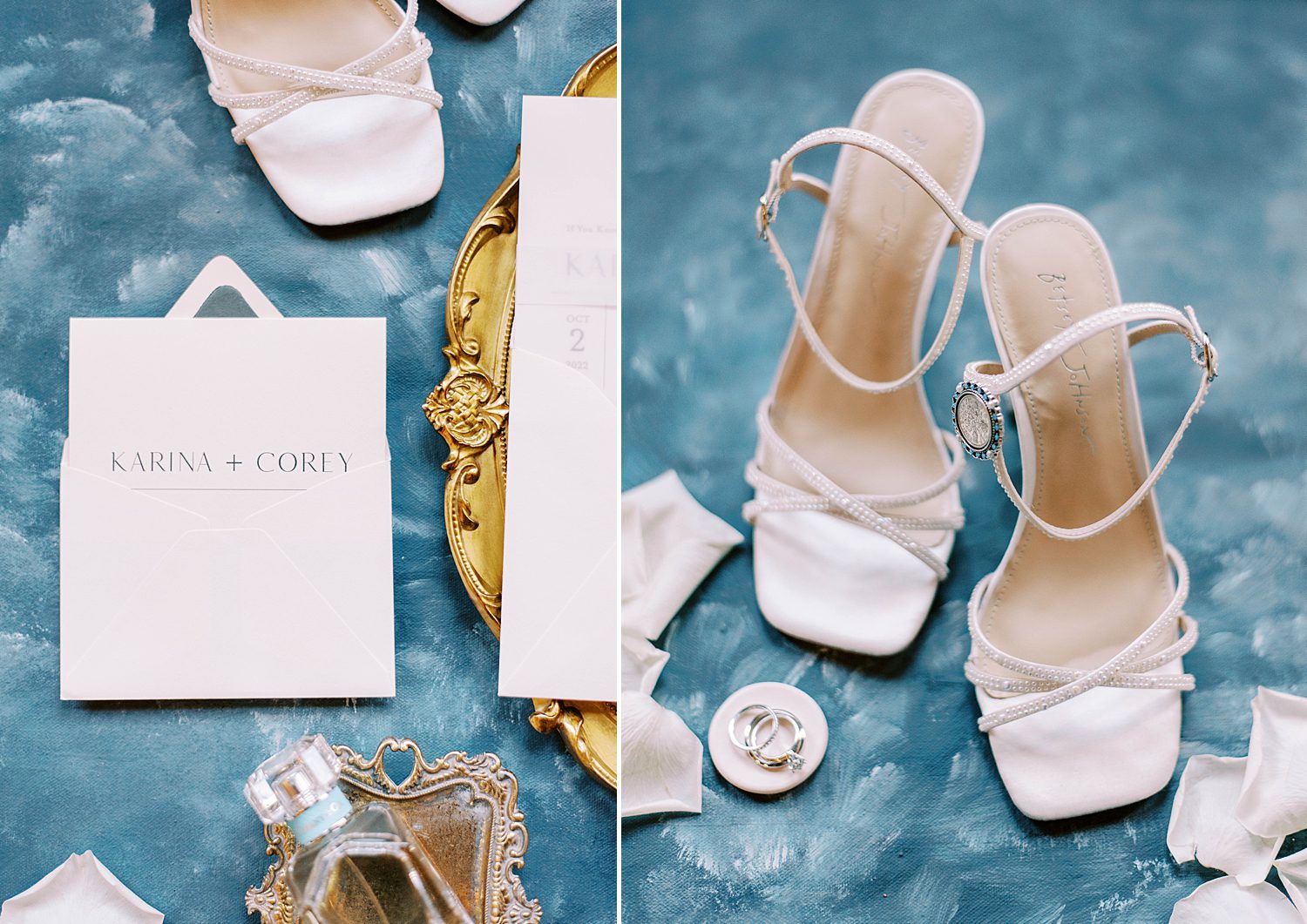 bride's white shoes and details for intimate Oxford Exchange wedding day
