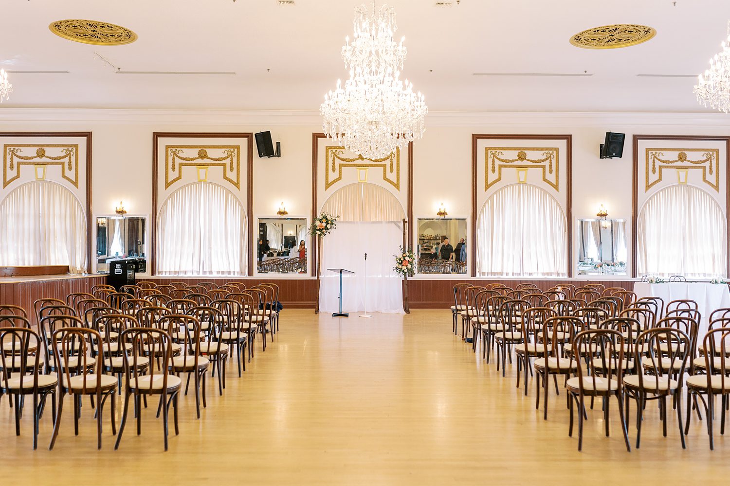 ceremony site inside Centro Asturiano de Tampa