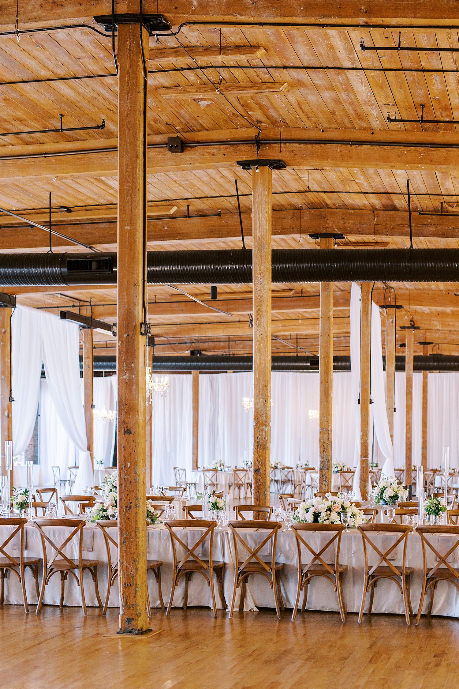 rustic wedding reception inspiration at The Bibb Mill Event Center