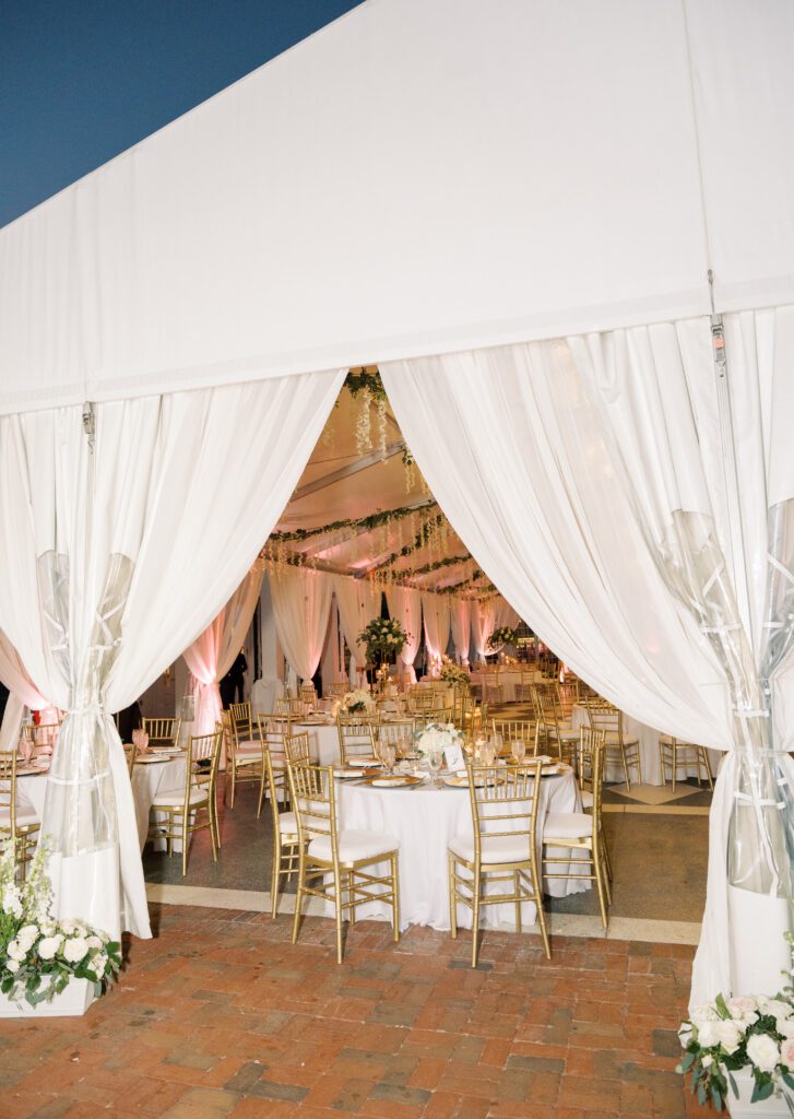 Tampa Yacht and Country Club Tented Wedding