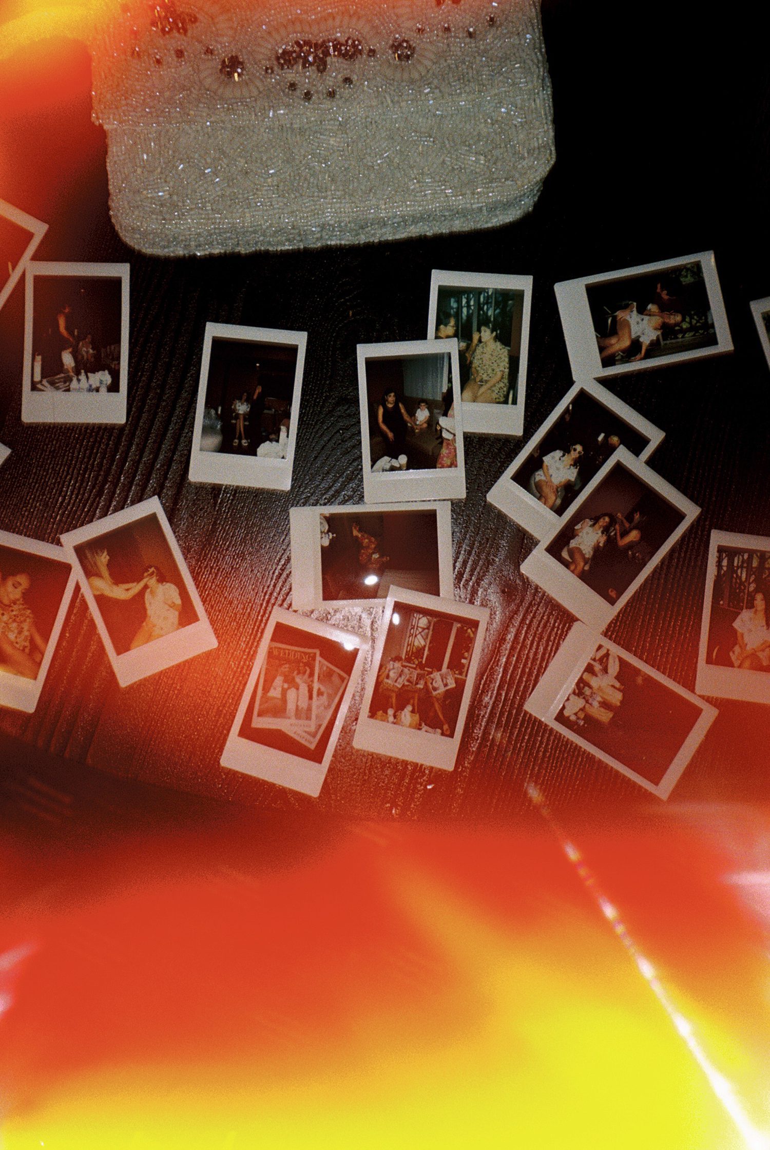 polaroids from reception at the Rusty Pelican Miami