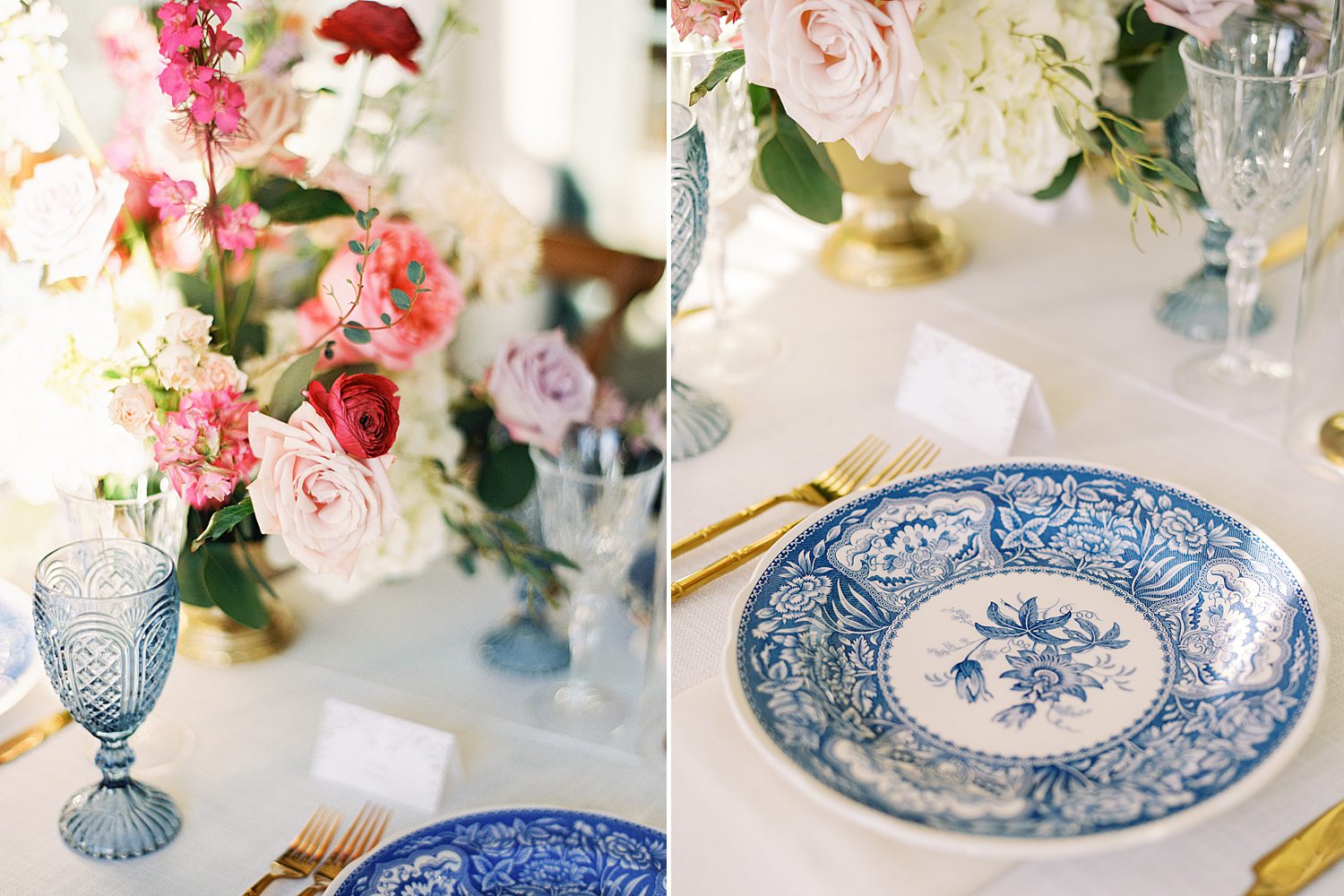 wedding reception with white and Stonelake Ranch plates