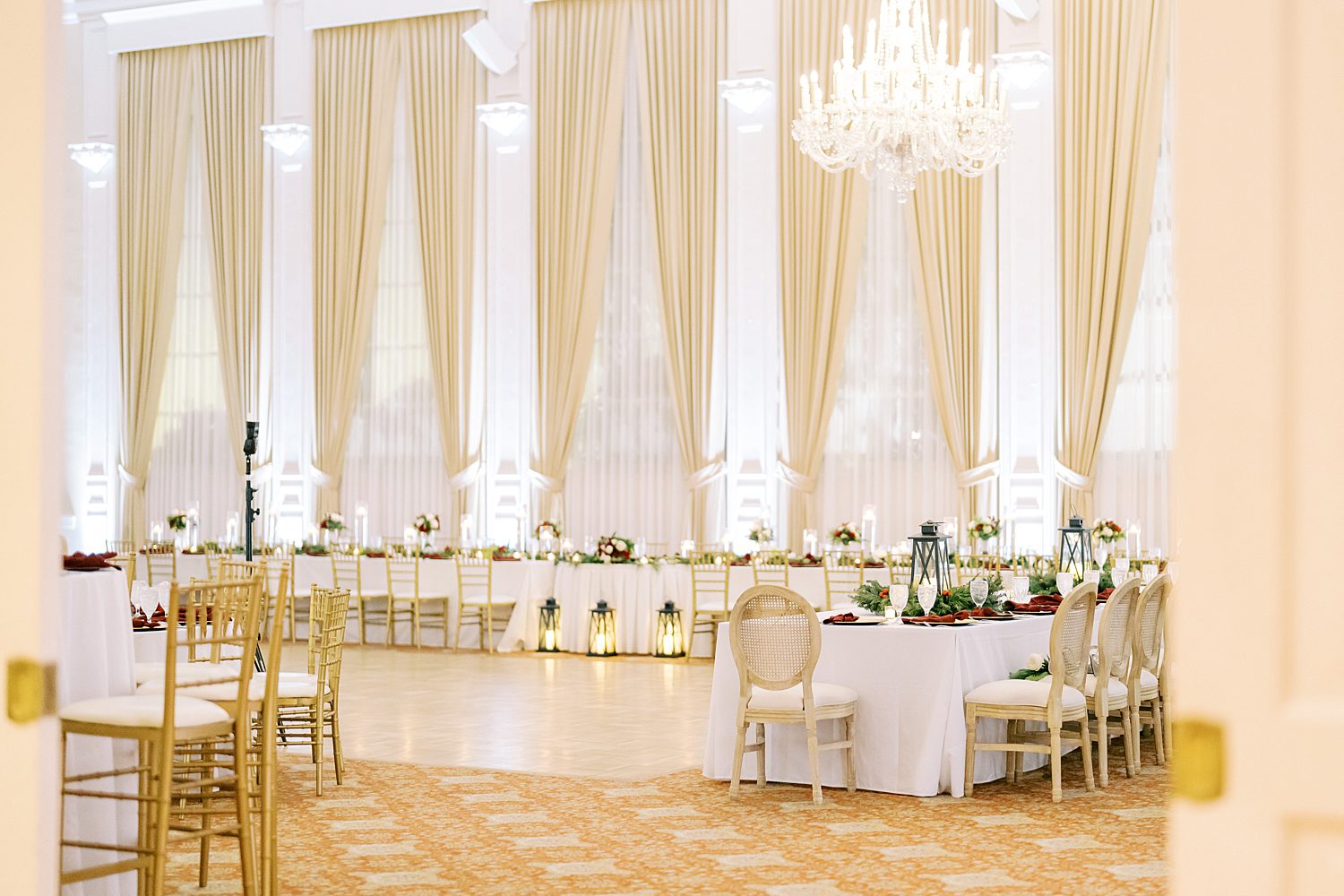 classic and sophisticated reception space 