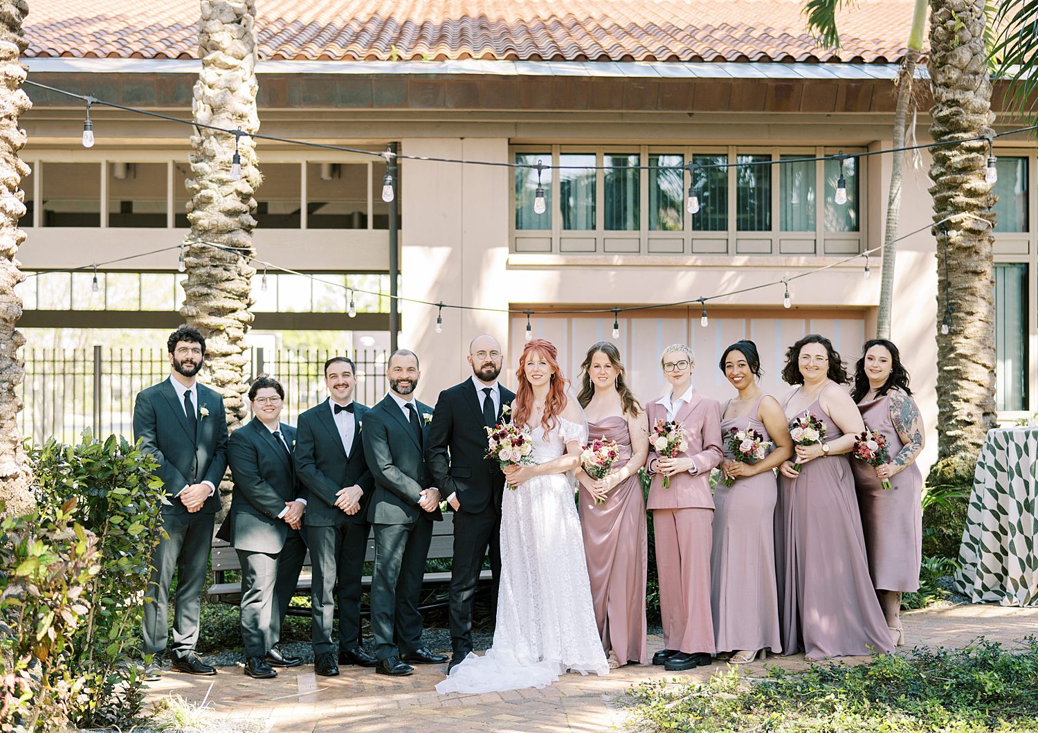 wedding party from St. Pete wedding at The Poynter Institute  