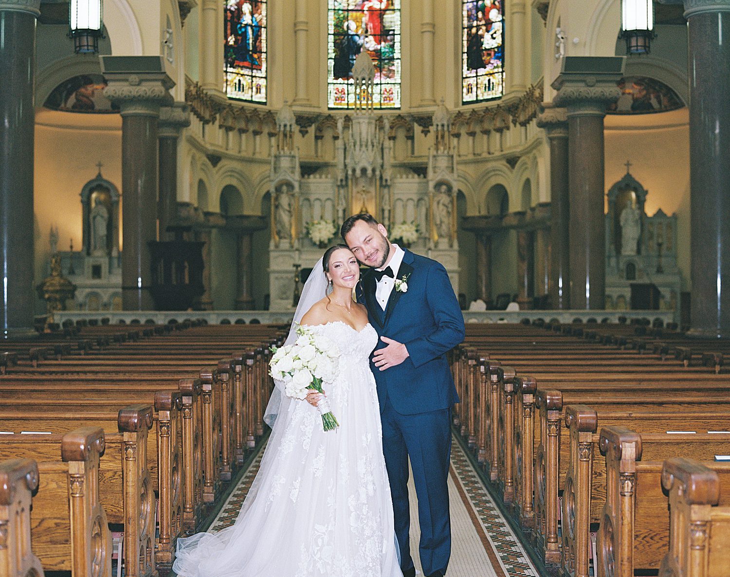 Sacred Heart Church Wedding portraits 