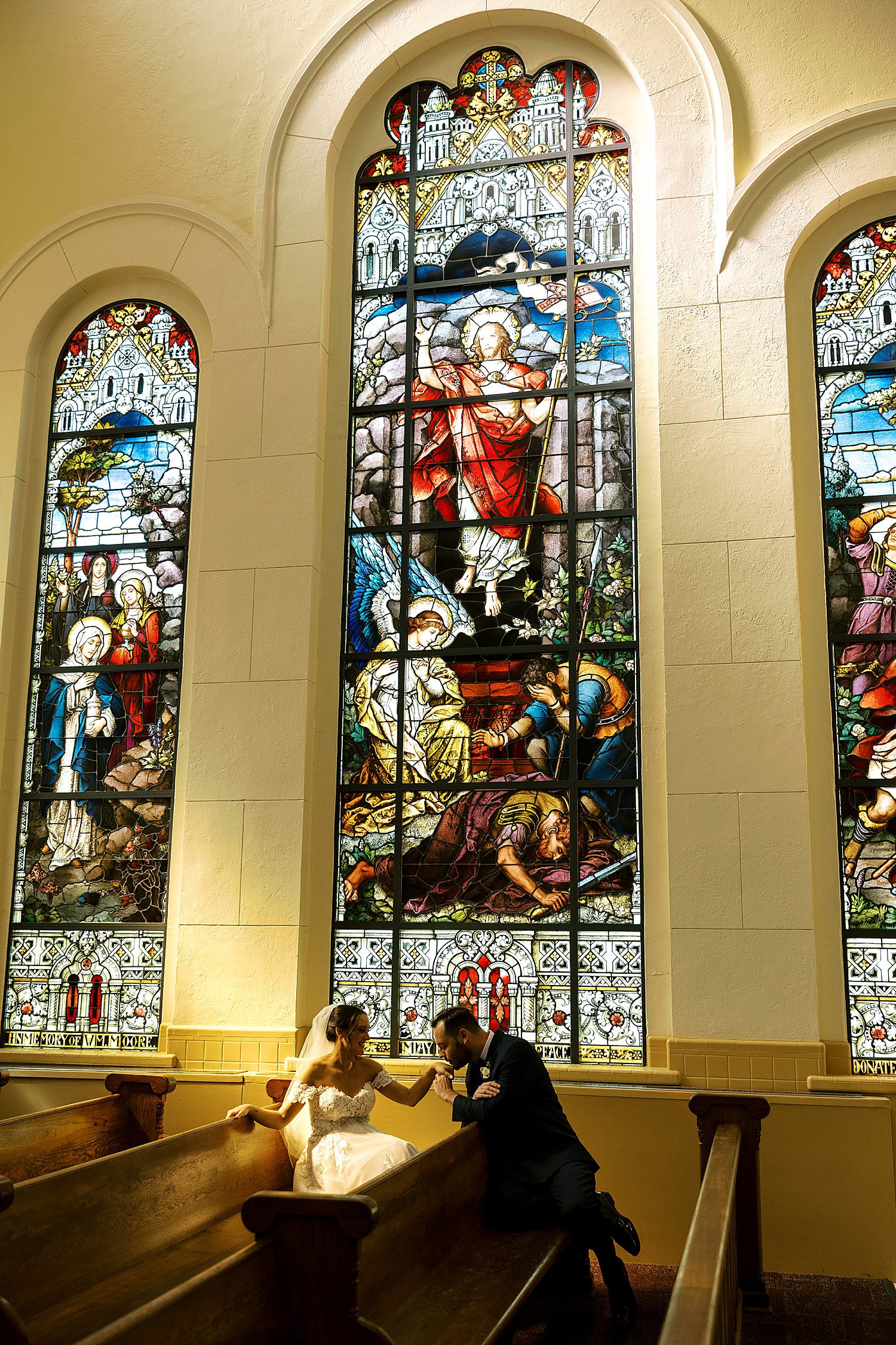 Sacred Heart Church Wedding portraits