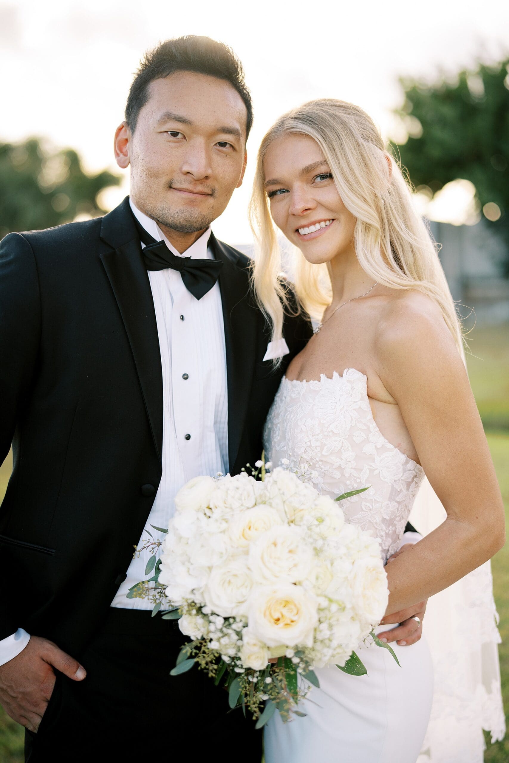 sunset newlywed portraits in Tampa 