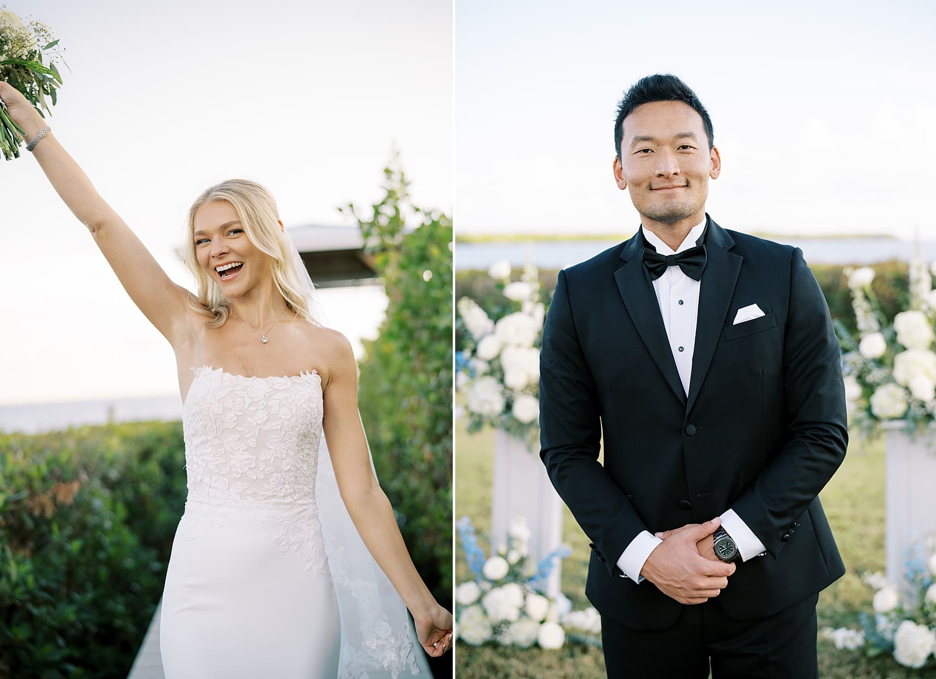 bride and groom details 
