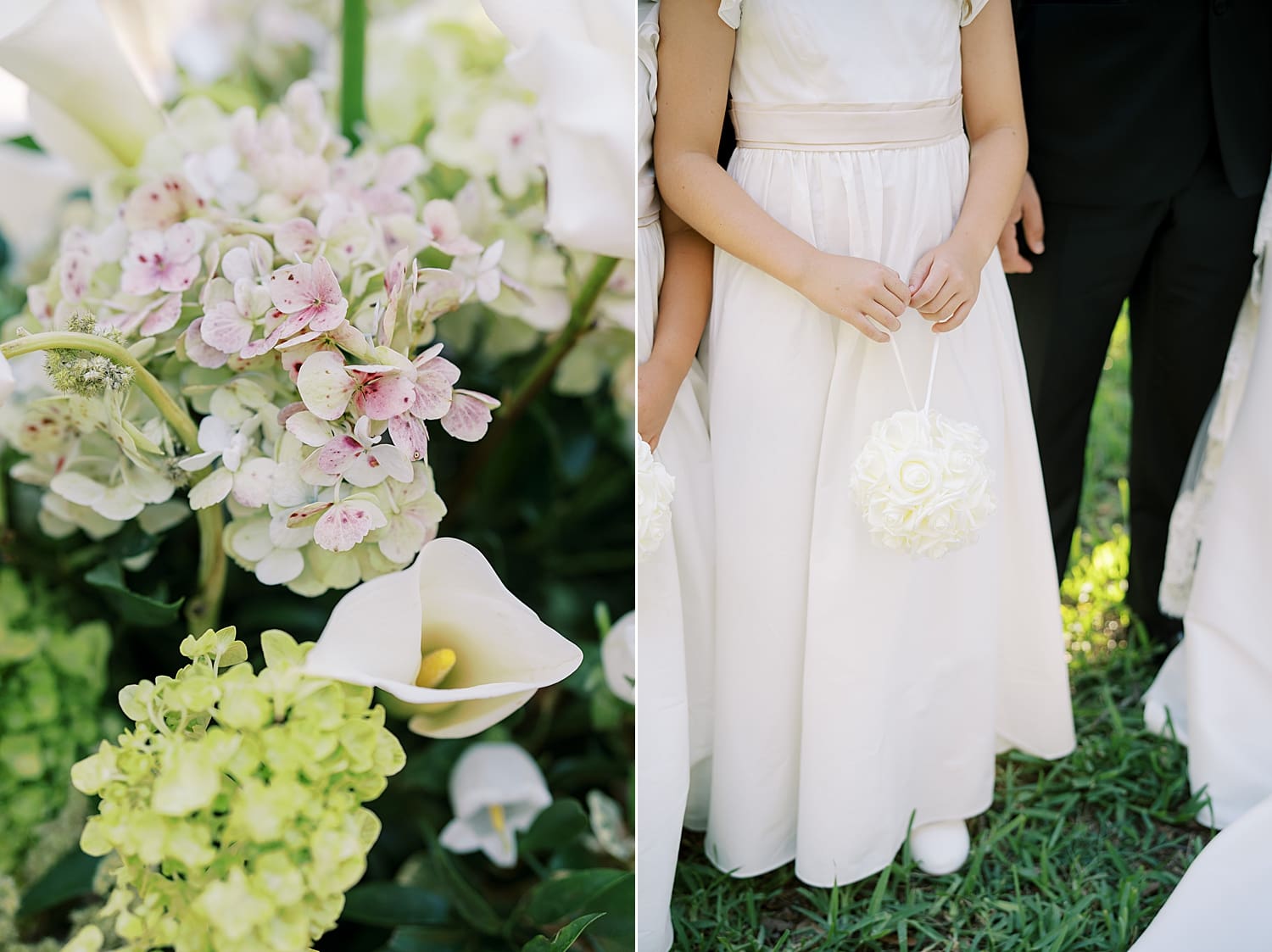 wedding design and details in mossy green and light pinks