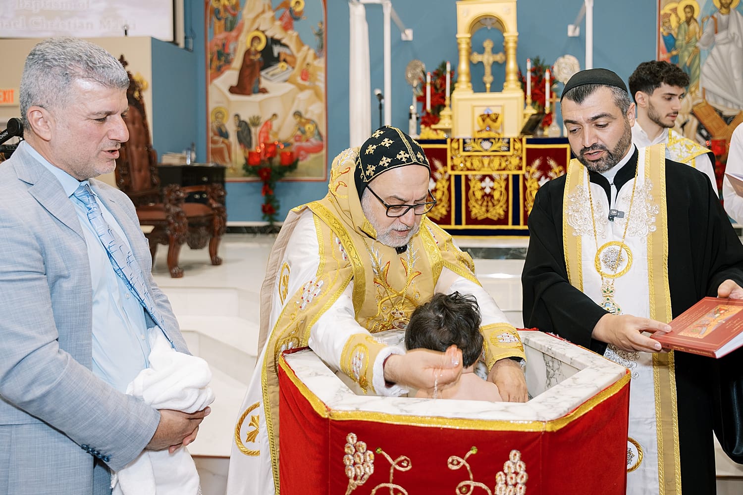 Baby gets baptized in Tampa, FL