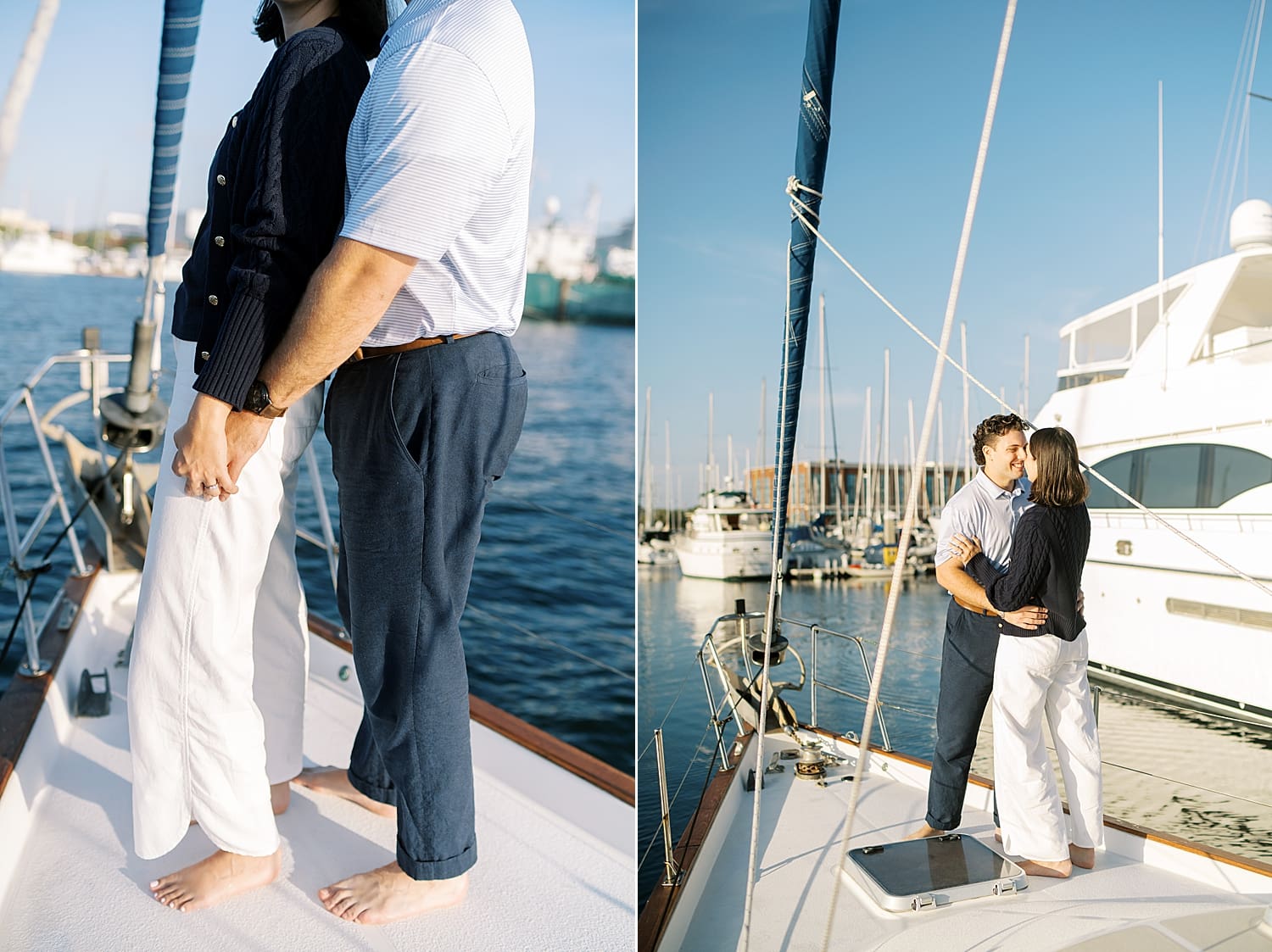 Sailboat Engagement photos in Tampa, FL