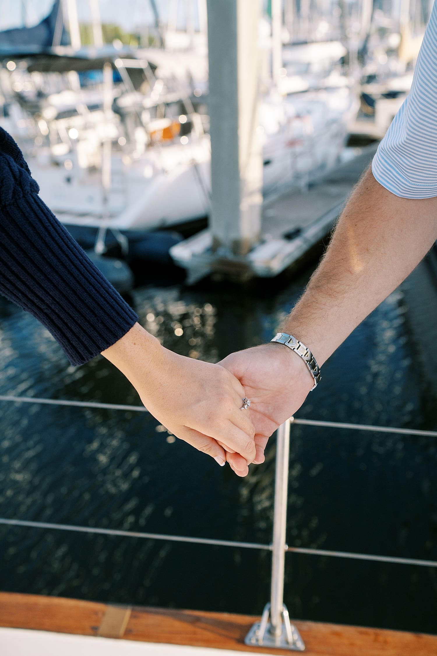 couple holding hands