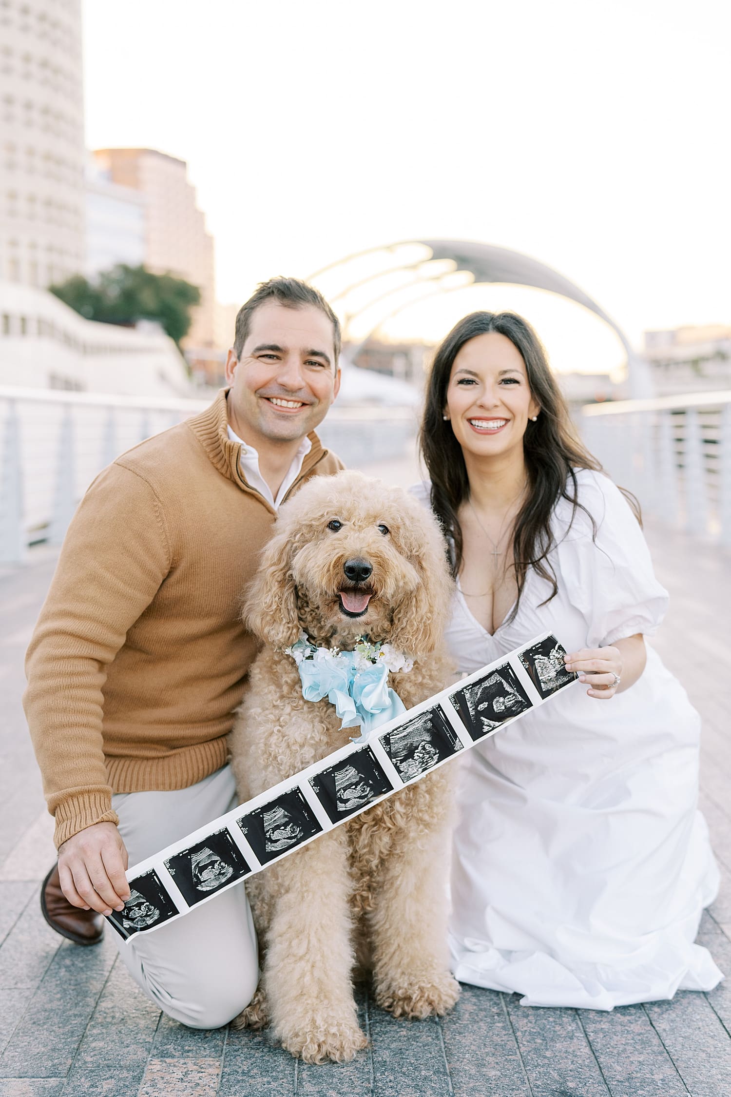 Maternity Session in Downtown Tampa at Riverwalk to celebrate baby boy
