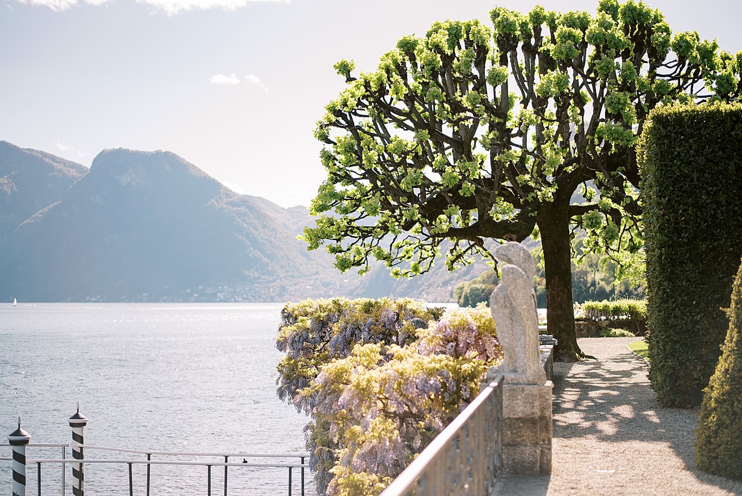 beautiful views from Villa Balbiano in Lake Como Italy