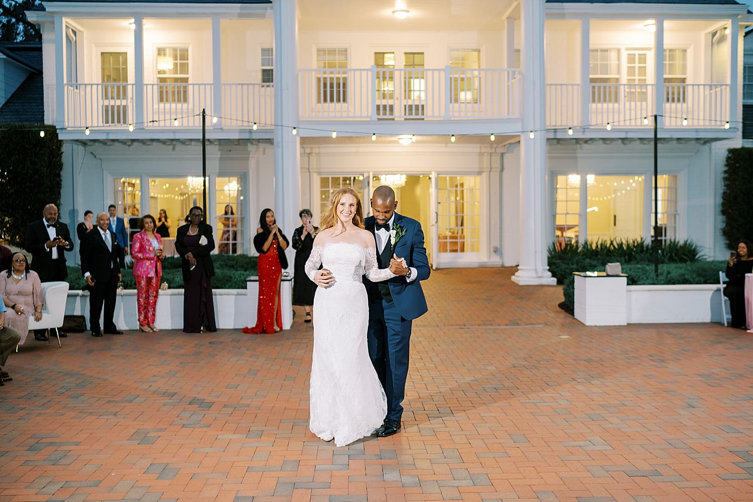 bride and groom dance