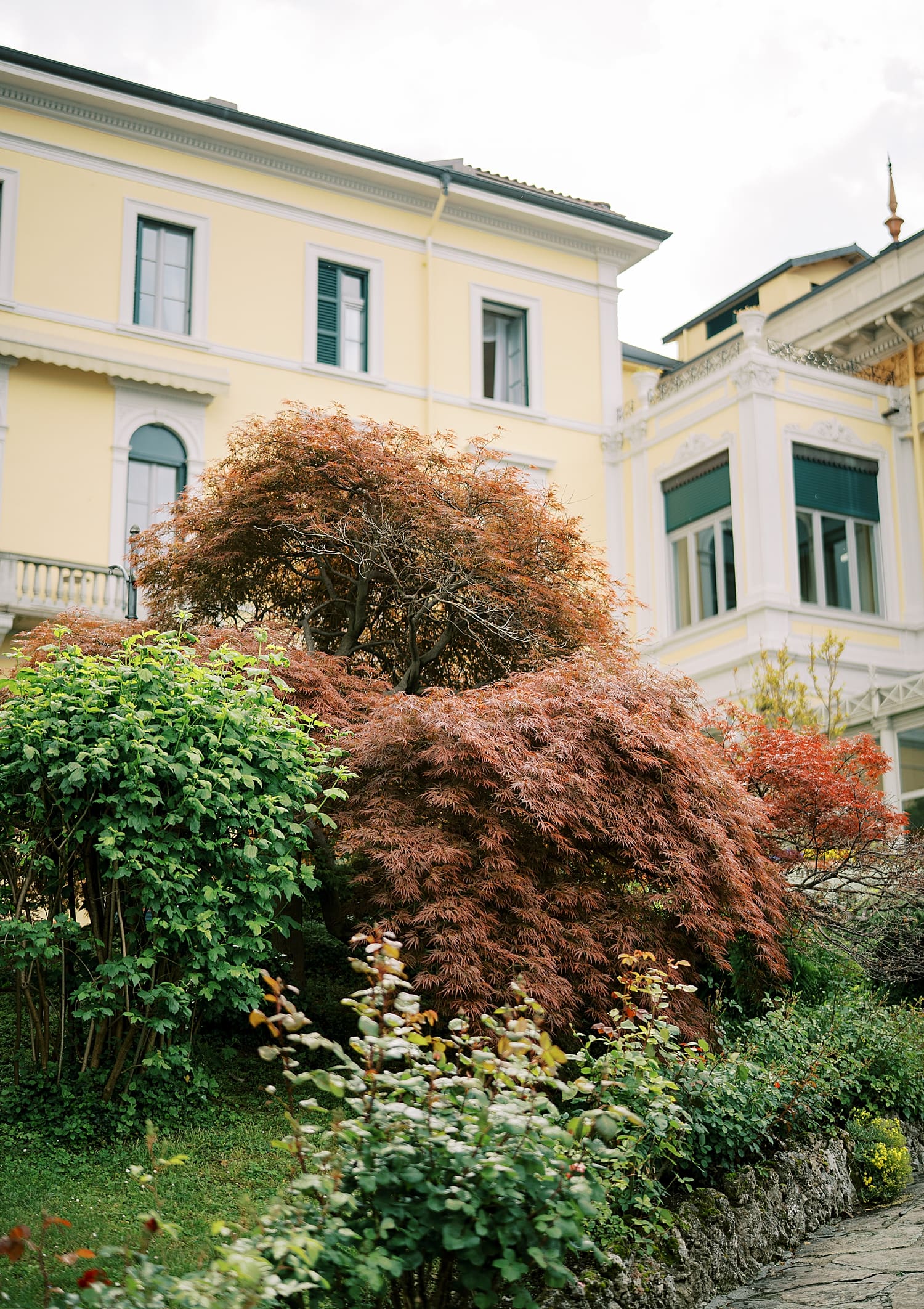 landscaping and grounds at Villa Serbelloni